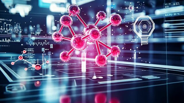 Molecular Model on a Digital Screen