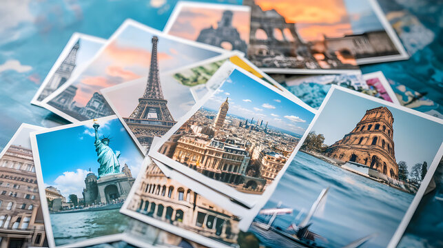 postales de fotografias de recuerdo de viajes turisticos pro el mundo fondo colorido destinos de viajes coleccion de recuerdos de vacaciones relajantes y recreativas
