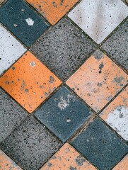 Vintage Tiled Sidewalk