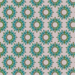 An Abstract Seamless Colorful Rangoli floral paisley pattern on Gray background. Diwali Wall art Décor vector. Design for wallpaper ,fabric, clothing, decoration cover, web and all textile print.