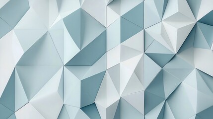 Obraz premium Abstract geometric background with gray and white triangles.