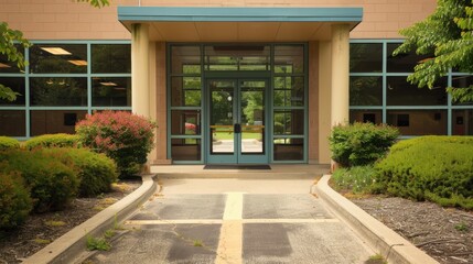 Gateway to Recovery: Entrance of a Drug Rehabilitation Center