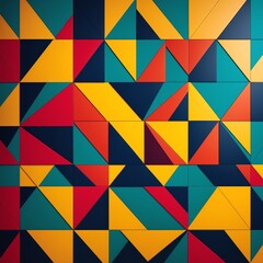 Fototapeta premium vibrant geometric abstract pattern with colorful shapes and lines
