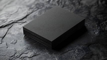 Textured business card mockup vertical orientation 55x85 mm : Generative AI