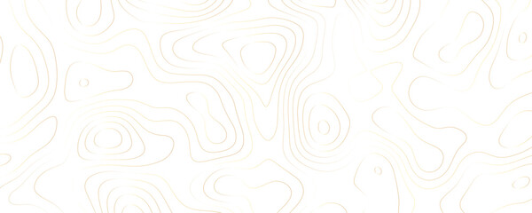 Wavy Line Topographic Illustration An Abstract Gold Geometric Map Design Featuring Curved Contours Terrain Effects and Organic Shapes