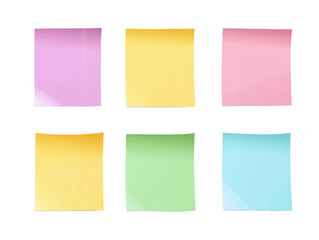 Fototapeta premium a group of colorful post-it notes