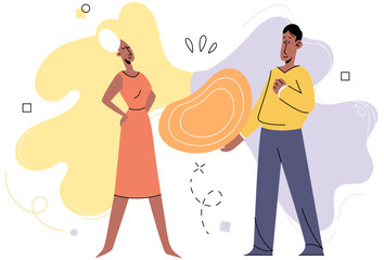 Social distance vector illustration. Taking preventive measures is key to safeguarding personal health Public safety requires adherence to social distancing guidelines The social distance concept