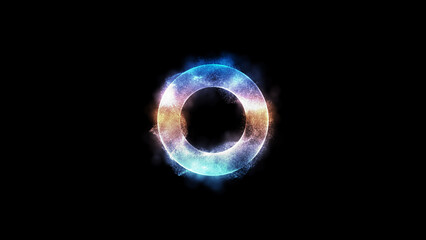 Glowing Futuristic Plasma Circle / Globe