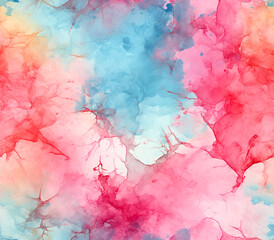 Beautiful seamless blend of red, yellow and blue colors for a modern background.