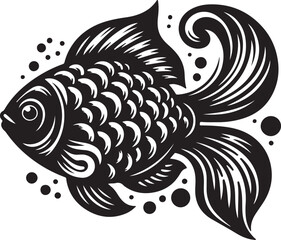 black and white fish