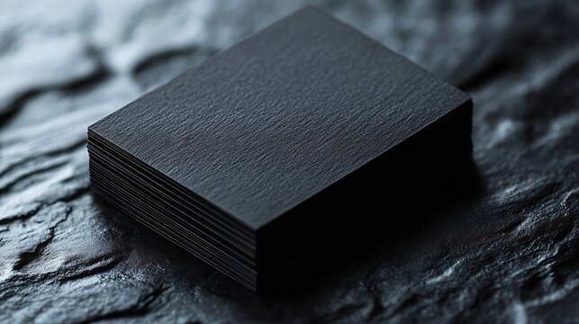 Textured business card mockup vertical orientation 55x85 mm : Generative AI