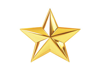 a gold star on a white background