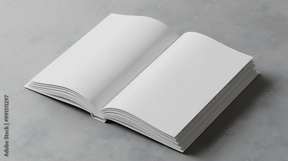 Poster 3d brochure blank white template for mock up and presentation design : generative ai