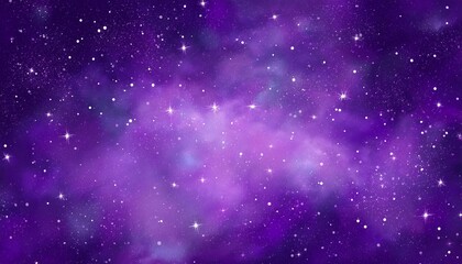 Purple stars on purple background with copy space
