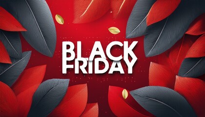 Chic black friday visual featuring lively animation. Captivating sale promotion backdrop for social media platforms. Editable red sales template with personalized offer text