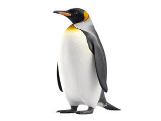 Fototapeta premium a penguin standing on a white background