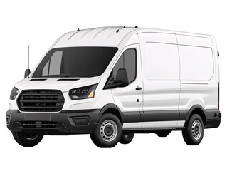 a white van with black trim