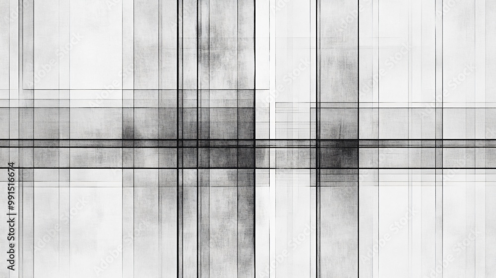 Poster abstract grey and white textured grid pattern background.
