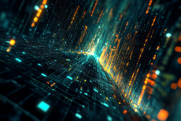 Abstract digital background images often feature futuristic designs with elements such as geometric shapes, gradients, lines, and data patterns