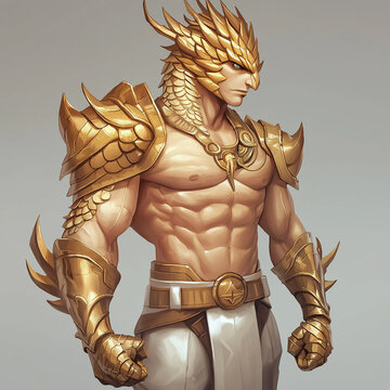 A dragon character for slot game, mobile game, video game, Illustration