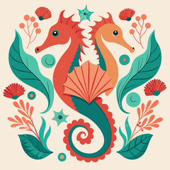 Obraz premium seamless pattern with birds