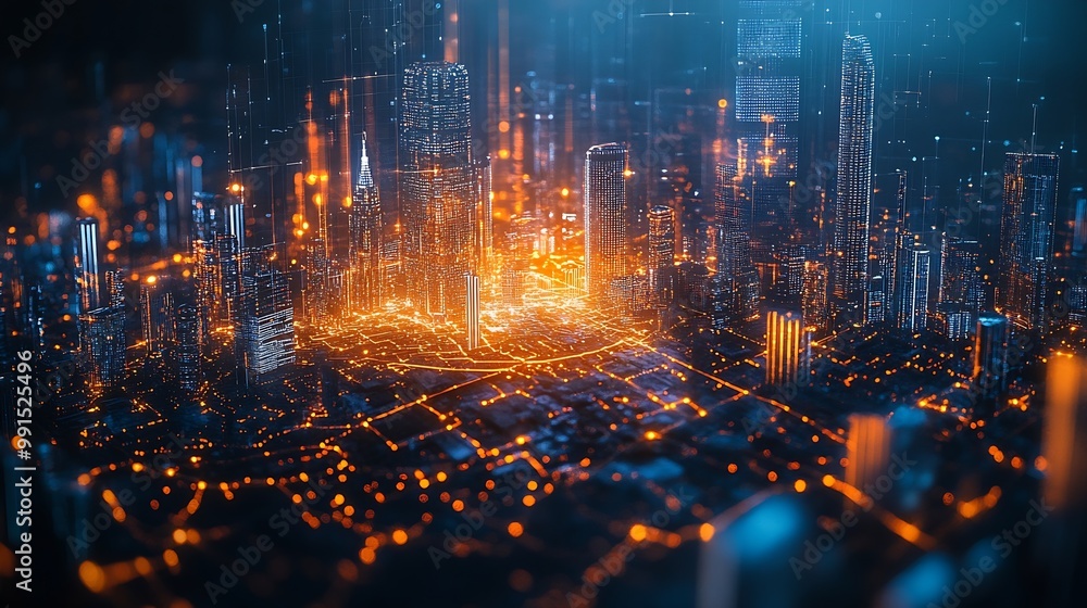 Aufkleber Business and economic growth on global business network Data analysis of financial and banking Customer service Technology and data connection Teamwork Business strategy and Digital ma : Generative AI