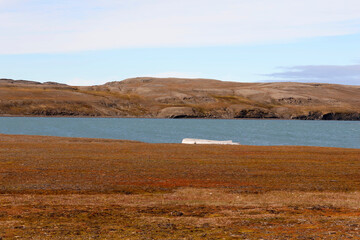 Landscape in the realm of Bamsebu in Svalbard