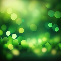 Obraz premium green blurred bokeh background illustration
