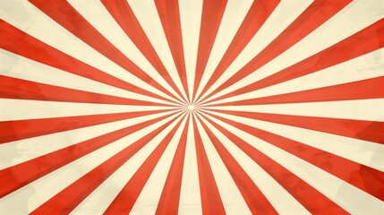 red background with white circus style