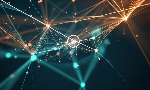 3 d illustration of social network icons on earth background with social network connections, networking and people.