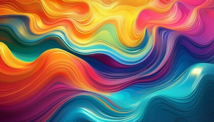 Obraz premium Liquid color waves background