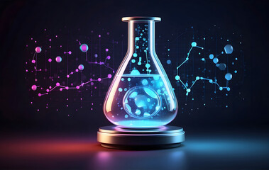 Innovative Laboratory Equipment Shines Under Neon Lights for a Modern Touch