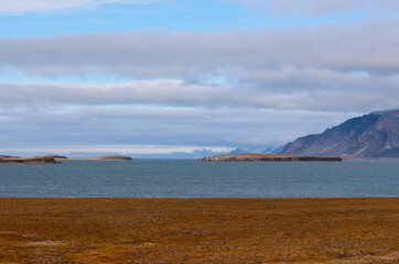 Landscape in the realm of Bamsebu in Svalbard