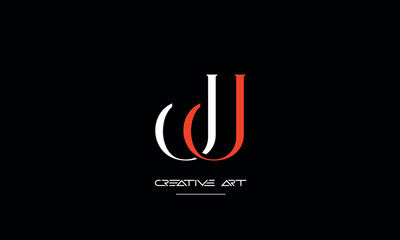JJ, J abstract letters logo monogram