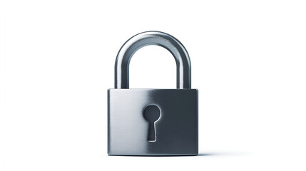 Naklejka premium Lock on white background. Security symbol
