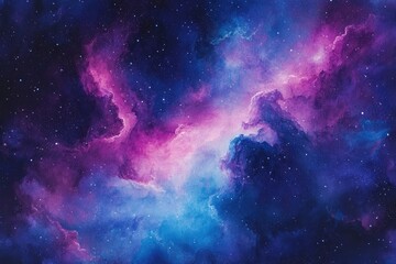 Obraz premium Galactic nebula texture with swirling clouds of cosmic dust and vibrant hues of purple, blue, and pink