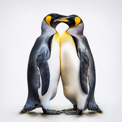 Obraz premium manchot, amour, tendresse, parent, protecteur, oiseau, animal, antarctique, faune, nature, froid, roi, empereur, glace, neige, frigide, animal, blanc, îles malouines, hiver, arctique, jardin zoologiq