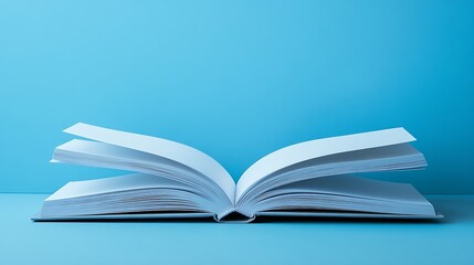 Blank catalog magazine book template with soft shadows Ready for your design : Generative AI