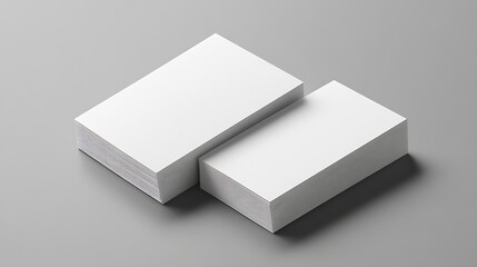 Business Card MockUp 85x55mm  Two Floating Cards : Generative AI