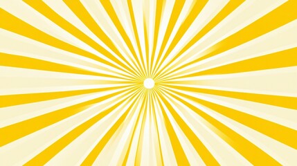 Abstract yellow and white sunburst background with rays.