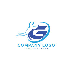 Letter G with construction and Repair logo template, Initial G logo design