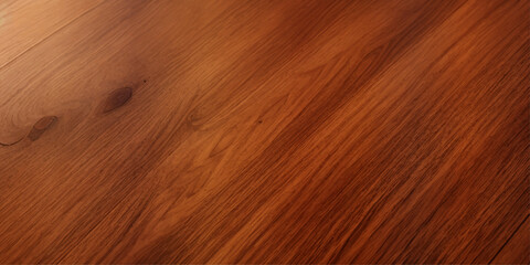 A close up of high gloss lacquered wood paneling with a deep rich brown color the reflective surf.deep brow wood planks with natural texture, wooden retro background, light wooden background, table	