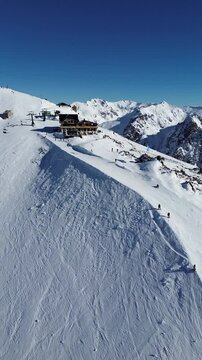 ski resort in the mountains