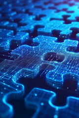 future technology data puzzle for growing hightech multiple businesses ideas generated by AI