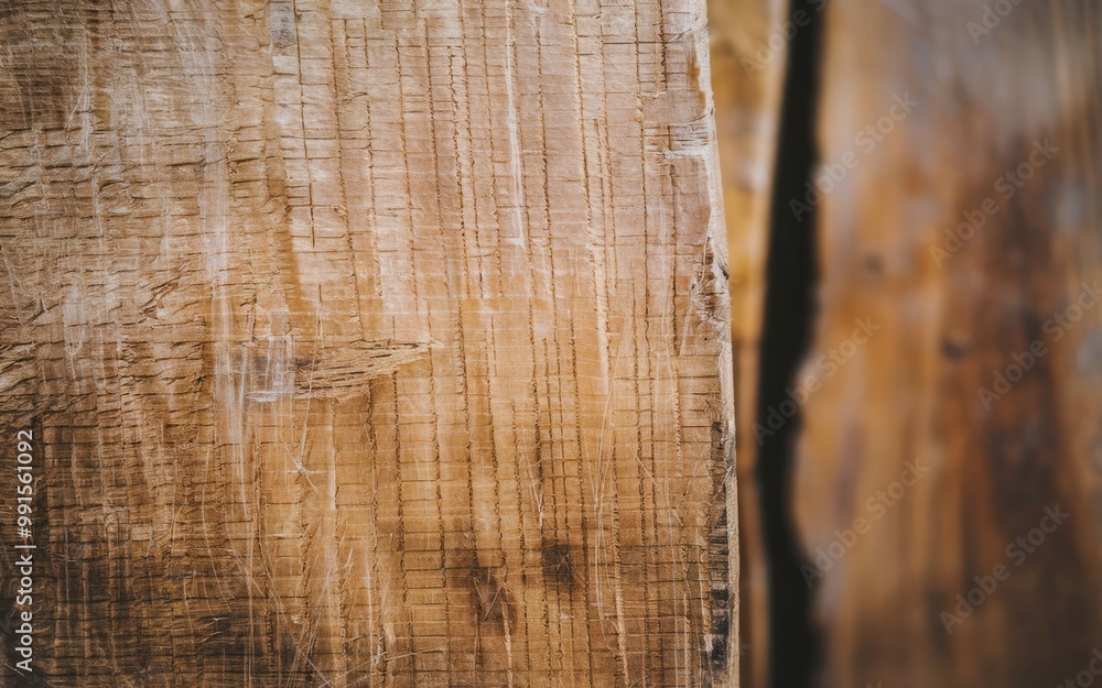 Poster wooden surface texture. close-up image of a wood surface with natural grain, showcasing its rustic c