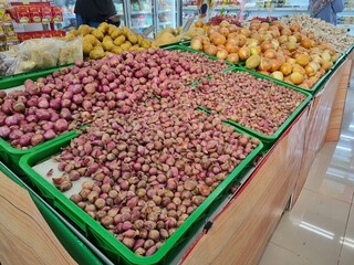 stall with fruits and vegetables