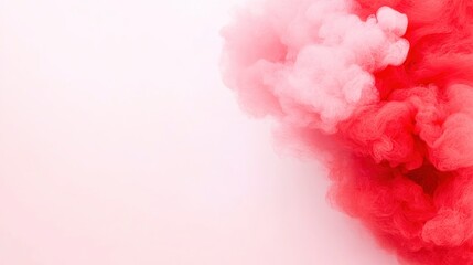 Fototapeta premium Abstract Pink and Red Smoke Cloud