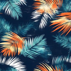 Tropical Palm Leaves Pattern