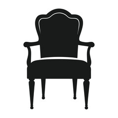Chair silhouette vector design white background 2.eps