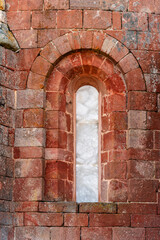 Romanesque church of Santa Maria of Mave in Palencia, Spain, exterior view